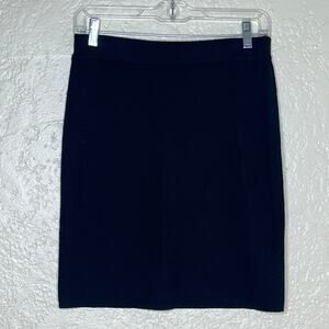 Valerie Bertinelli Pencil Skirt‎ Women's Merino Wool Pull Up Black Size Small